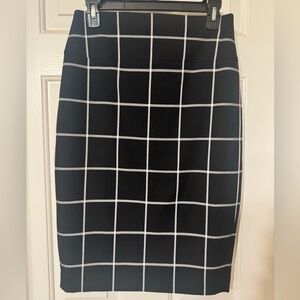 Express plaid pencil skirt